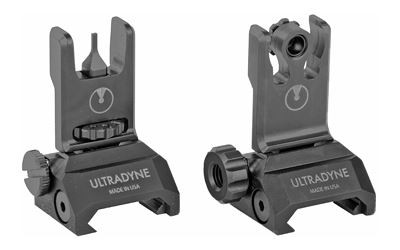 Ultradyne USA C2 Folding Front and Rear Sight Combo - Blade UD11121, Black UD11121