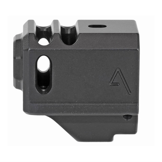 Agency Arms Glock 43 Compensator 417-G43-BLK, Features two chamber design-2 vertical ports and 2 side venting ports