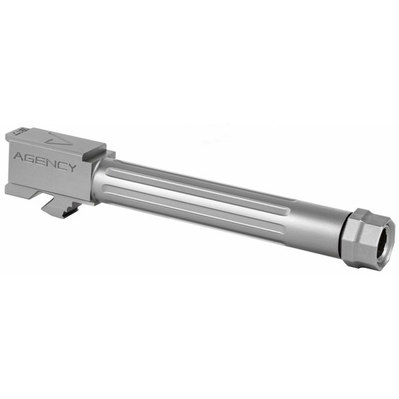 Agency Arms Mid Line Barrel MLG17G5T-FSS, 9MM, Stainless Finish, Threaded And Fluted, Fits Glock 17 Gen 5 MLG17G5T-FSS