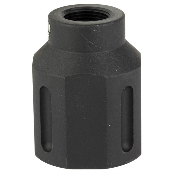 Battle Arms Development HEX FLASHCAN BAD-FLASHCAN-6-1-2x28, Blast Diverter, 9MM, Anodized Finish Black, 1/2X28 Threaded BAD-FLASHCAN-6-1-2x28