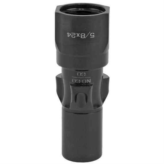 Rugged Suppressors OA006 3 Lug Adapter 9mm Luger 5/8-24 tpi Threads, Black