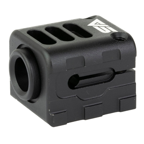 Sylvan Arms Compensator, 9MM, For GLOCK, Threaded 1/2x28, Anodized Finish, Black SAGC9