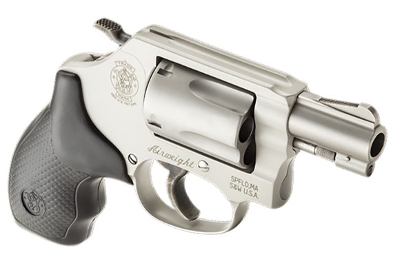 Smith & Wesson 163050 Model 637 Airweight 38 S&W Spl +P 5 Shot 1.88 in Stainless Steel Barrel/Cylinder, Matte Silver Aluminum Alloy J-Frame, Integral Front Sight, Internal Lock , Revolver
