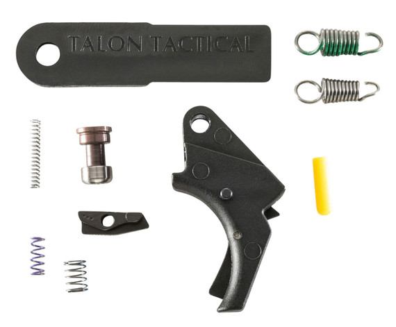 Apex Tactical 100024 Forward Set Sear & Trigger Kit Black Curved Trigger Drop-In Fits S&W M&P