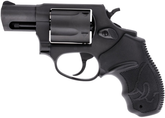Taurus 2605021 605 38 Special +P or 357 Mag 5 Shot 2 in Barrel, Overall Matte Black Oxide Finish Steel, Finger Grooved Black Rubber Grip & Fixed Sights , Revolver