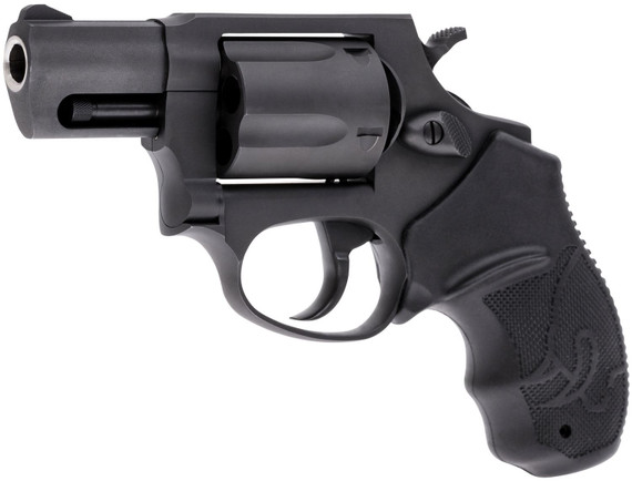 Taurus 2605021 605 38 Special +P or 357 Mag 5 Shot 2 in Barrel, Overall Matte Black Oxide Finish Steel, Finger Grooved Black Rubber Grip & Fixed Sights , Revolver