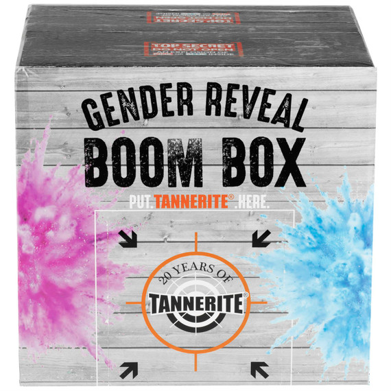 Tannerite Gender Reveal Kit Target GRK - B, 1 Pound Target, 10 Pounds Color Blaze Powder, Blue Color GRK - B