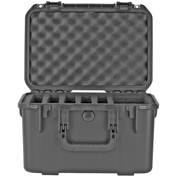 SKB Sports iSeries 3I-1610-10B-M, Five Handgun, Polypropylene Copolymer Resin, Black Color, 16.00 in L x 10.00 in W x 10.00 in D 3I-1610-10B-M