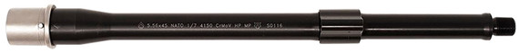 Ballistic Advantage BABL556033F Performance Series 5.56x45mm NATO 12.30 Threaded Hanson Profile, Carbine Length with Low Pro Gas Block, Black QPQ Chrome Moly Vanadium Steel, Fits AR-15, Handgun Barrel