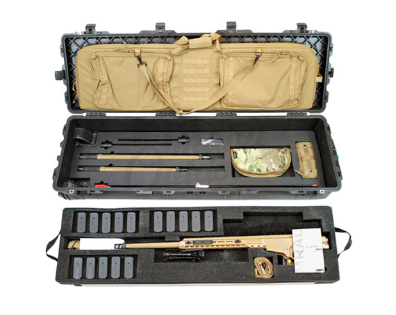 Barrett 18804 MK22 Mod 0 300 Norma Mag (26), 338 Norma Mag (27), 7.62x51mm (20), 10+1, Coyote Cerakote, Fluted Barrel, Side Fold Stock w/Adj Comb, Barrett M-Lok Rail System, Black Poly Grip, Rifle
