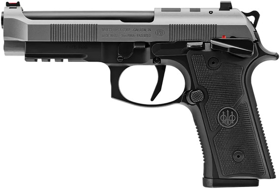 Beretta J92FSR915 92XI 9mm Luger 15+1 4.70 Black Combat Crown Barrel, Cerakote Stainless Optic Ready/Serrated Slide, Black Anodized Aluminum Frame w/Pic Rail & Beavertail, Black Poly Grips, Pistol