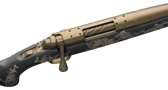 Browning 035582297 X-Bolt Mountain Pro SPR Full Size 300 PRC 3+1 22 Burnt Bronze Cerakote Spiral Fluted Threaded Barrel, Drilled & Tapped Stainless Steel Receiver, Pic Rail Forend, Fixed Accent Graphics Carbon Fiber Stock, Rifle