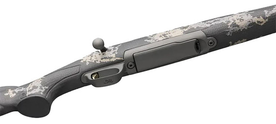 Browning 035583227 X-Bolt Mountain Pro Tungsten SPR 7mm Rem Mag 3+1 22 in Fluted, Tungsten Cerakote Barrel/Rec, Carbon Fiber Stock With Accent Graphics, Recoil Hawg Muzzle Brake