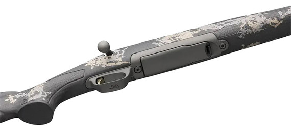 Browning 035583288 X-Bolt Mountain Pro Tungsten SPR 28 Nosler 3+1 22 in Fluted, Tungsten Cerakote Barrel/Rec, Carbon Fiber Stock With Accent Graphics, Recoil Hawg Muzzle Brake