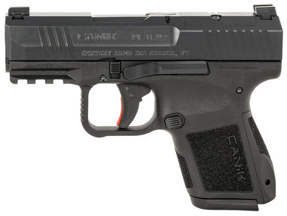Canik HG7620N Mete MC9 9mm Luger 12+1/15+1 3.18 Black Steel Barrel, Matte Black Tenifer Cerakote Optic Ready/Serrated Slide, Black Poly Frame w/Pic Rail, Black Poly Grips, Pistol