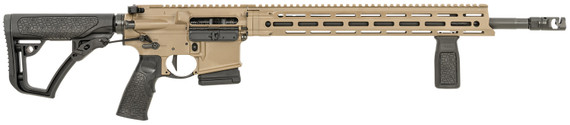 Daniel Defense 0212811090055 DDM4 V7 Pro *CA Compliant 5.56x45mm NATO 18 10+1, FDE Rec, Black OEM Overmolded Stock & Grip, Geissele Trigger, Rifle