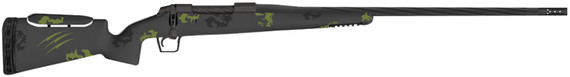 Fierce FRFP300PRC22BF Twisted Rival FP 300 PRC 3+1 (Hinged Floor Plate) 22 Twisted Flutes, Black Steel Barrel/Rec, Forest Camo Carbon Fiber Rival Stock with Adj. Cheek Piece, Radial Muzzle Brake, Bix & Andy Adj. Trigger, Rifle