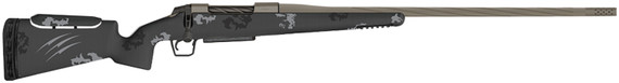 Fierce FRXP300PRC24TP Twisted Rival XP Full Size 300 PRC 3+1 24 Tungsten Cerakote Fluted Threaded Barrel, Tungsten Gray Cerakote Stainless Steel Drilled & Tapped Receiver, Pic Rail Forend, Phantom Camo Adj Cheek Riser Carbon Fiber Stock, Rifle