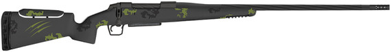 Fierce FRXP308WIN24BF Twisted Rival XP Full Size 308 Win 4+1 24 Black Cerakote Fluted Threaded Barrel, Black Cerakote Stainless Steel Drilled & Tapped Receiver, Pic Rail Forend, Forest Camo Adj Comb Carbon Fiber Stock, Right Hand, Rifle