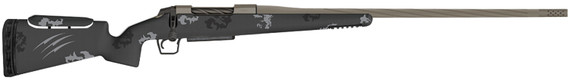 Fierce FRXP7PRC20TP Twisted Rival XP Full Size 7mm PRC 3+1 20 Tungsten Gray Cerakote Fluted Threaded Barrel, Tungsten Gray Cerakote Stainless Steel Drilled & Tapped Rcvr, Pic Rail Forend, Phantom Camo Adj Comb Carbon Fiber Stock, Right, Rifle