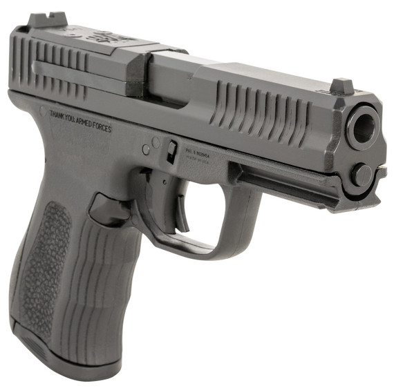 FMK FMKG49BSS G3 9mm Luger 14+1 4 Stainless Steel Barrel, Black Optic Cut/Serrated Carbon Steel Slide, Black Poly Frame w/Pic Rail, Black Backstrap Grip, Pistol