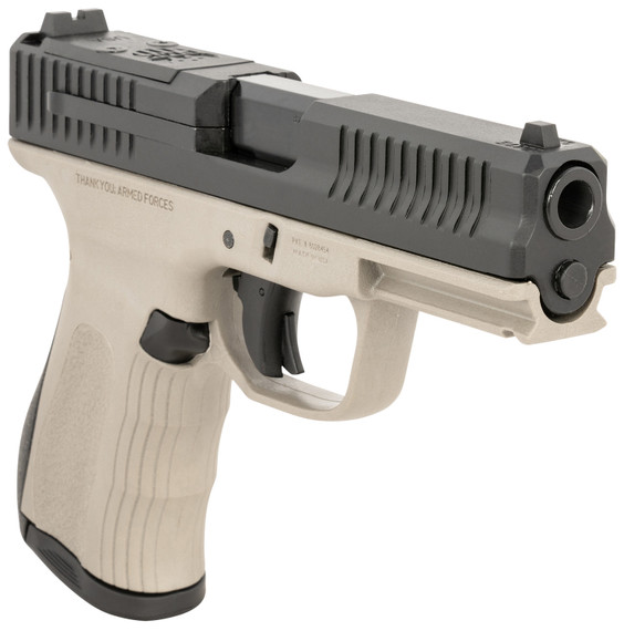 FMK FMKG49TG G3 9mm Luger 14+1 4 Stainless Steel Barrel, Black Optic Cut/Serrated Carbon Steel Slide, Titanium Gray Poly Frame w/Pic Rail, Black Backstrap Grip, Pistol