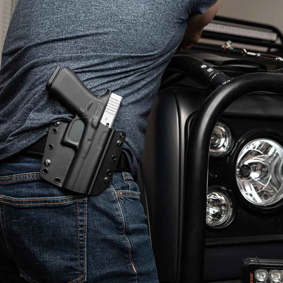 Galco CVS854RB Corvus IWB/OWB Black Kydex Belt Loop Fits HK VP9 Right Hand, Holster