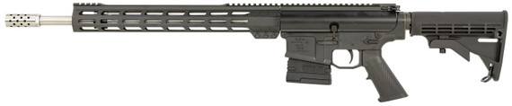 Great Lakes GL10308SSBLK AR-10 308 Win 20+1 18 Stainless Threaded Barrel, Black Cerakote Pic Rail Aluminum Receiver, 15.25 M-LOK Handguard, Black Synthetic Adj Stock, Mil-Spec Poly Grip, Right Hand, Rifle