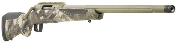 Savage 58027 Impulse Big Game Full Size 300 WSM 2+1 24 Hazel Green Cerakote Fluted Threaded Barrel, Hazel Green Cerakote Aluminum Receiver w/Pic Rail, Woodland Camo Adj AccuStock Synthetic Stock, Ambi, Rifle
