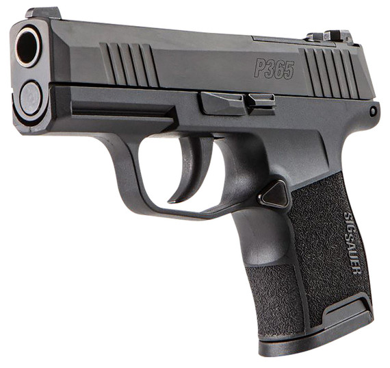 Sig Sauer 365380BSSMSMA P365 *MA Compliant Micro-Compact 380 10+1, 3.10 Black Steel Barrel, Black Nitron Optic Ready/Serrated Slide, Black Nitron Stainless Steel Frame w/Pic Rail, Black Poly Grip, Pistol