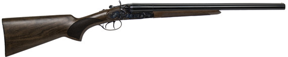CZ-USA 06130 Hammer Coach 12 Gauge with 20 in Black Chrome Barrel, 3 in Chamber, 2rd Capacity, Color Case Hardened Metal Finish & Turkish Walnut Fixed, Pistol Grip Stock Right Hand (Full Size) Includes Fixed Cyl/Cyl Chokes, Shotgun