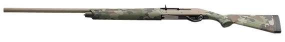 Winchester 511313291 SX4 Hybrid Hunter 12 Gauge 3.5 Chamber 4+1 2.75 26, FDE Cerakote Rec/Barrel, Woodland Camo Furniture, Fiber Optic Front Sight Left Hand, Shotgun
