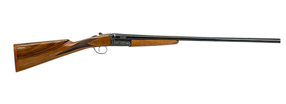 McCoy MC200A12 200A Side-By-Side 12 Gauge Break Open 3 2rd 28 Blued Chrome Lined Barre, Color Case Hardened Steel Receiver, Grade IV Gloss Oil Turkish Walnut Wood Fixed Stock, Shotgun