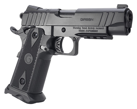 Girsan 395010 Witness2311 10mm Auto 15+1 4.25 Black Steel Barrel, Black Serrated Black Poly Frame w/Beavertail & Pic Rail, Black Checkered Poly Grip, Ambi, Pistol