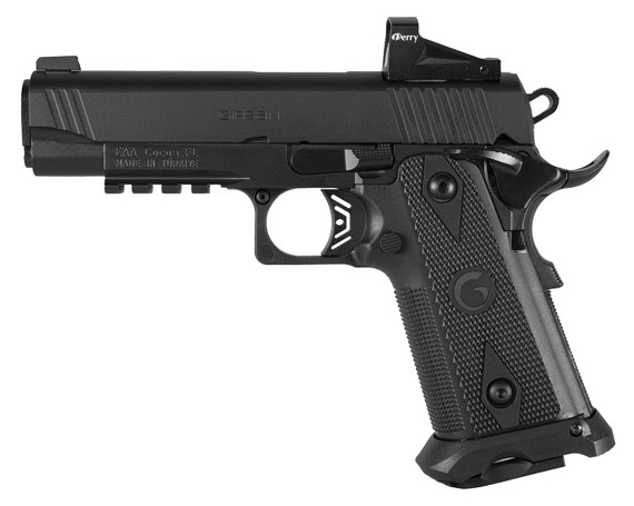 Girsan 395030 Witness2311 9mm Luger 17+1 4.25 Black Steel Barrel, Black Serrated Steel Slide, Black Poly Frame w/Beavertail & Pic Rail, Black Checkered Poly Grip, Ambi, Pistol