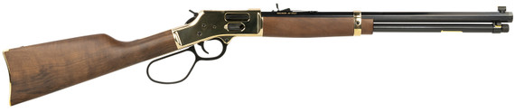 Henry H006GCL Side Gate 45 Colt (LC) 10+1 20 Blued Octagon Barrel, Polished Brass Rec, American Walnut Stock, Adj. Sight, Large Loop Lever, Rifle