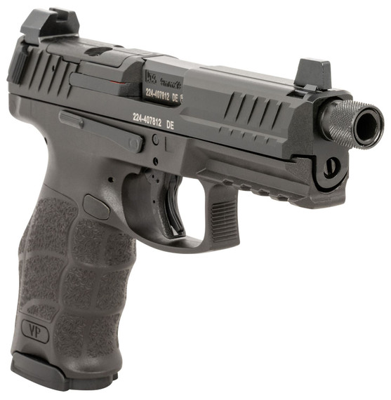 Heckler & Koch 81000796 VP9 Tactical Full Size 9mm Luger 17+1 4.70 Black Steel Threaded Barrel, Black Cerakote Optic Ready/Serrated Slide, Black Poly Frame w/Pic Rail, Ambi, Pistol
