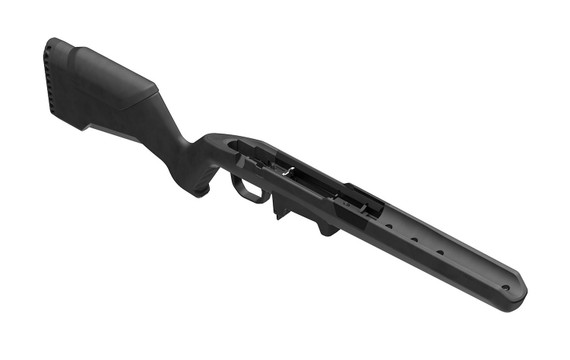 Magpul MAG1354BLK Hunter Lite Stock Black Synthetic with Aluminum V-Bedding, AICS Mag Well, Integral Swivel Studs, Cheek Riser & LOP Spacers, Fits Short Action Savage Axis Up To Medium Palma Barrel Contour