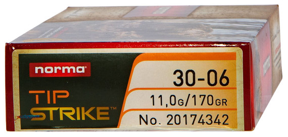 Norma Ammunition 20174342 Dedicated Hunting Tipstrike 30-06Springfield 170gr Poly Tip 20 Per Box/10 Case, Centerfire Rifle Ammo