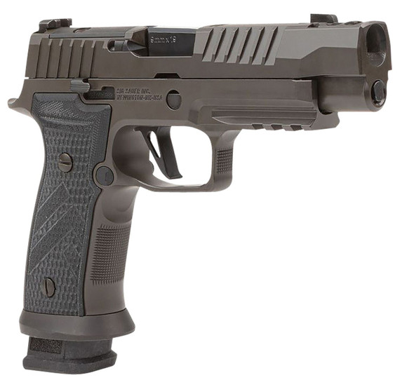 Sig Sauer 320AXGF9LEGION10 P320 AXG Legion Full Size Frame 9mm Luger 10+1, 3.90 Blk Carbon  BBL, Legion Gray Cera Optic Ready/Ported/Serrated Stainless  Slide, Legion Gray Cera Alum Frame w/Beavertail & Pic Rail, Legion G, Pistol