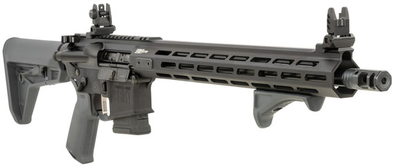 Springfield Armory STV916556YPLC SAINT Victor 5.56x45mm NATO 10+1 16, Black Rec, Gray Magpul SL Stock & Grip, Flip-Up Sights, Includes Magpul Angled Grip, Rifle