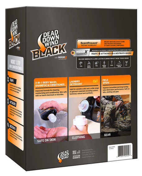 Dead Down Wind 207022 Black Premium 3-Piece Kit Odor Eliminator