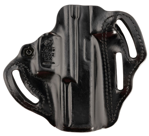 DeSantis Gunhide 002BB0XZ0 Speed Scabbard OWB Black Leather Belt Slide Fits 4.50 Barrel Left Hand, Holster