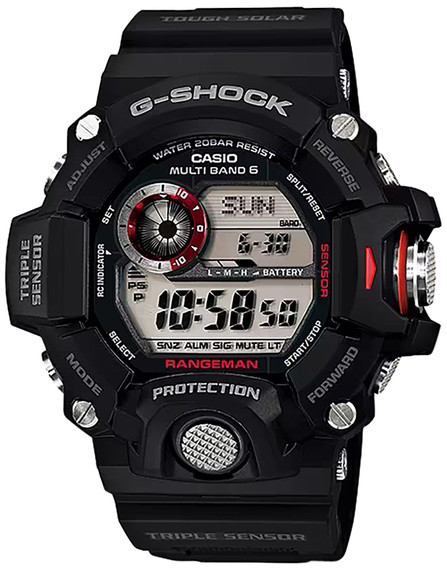 G-shock GW94001 G-Shock Tactical Rangeman Keep Time Black Size 145-215mm Features Digital Compass