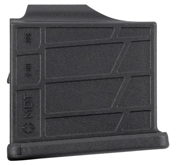 Mdt 105026BLK AICS Magazine 5rd Extended 6.5 Creedmoor/308 Win Short Action Black Poly, Magazine