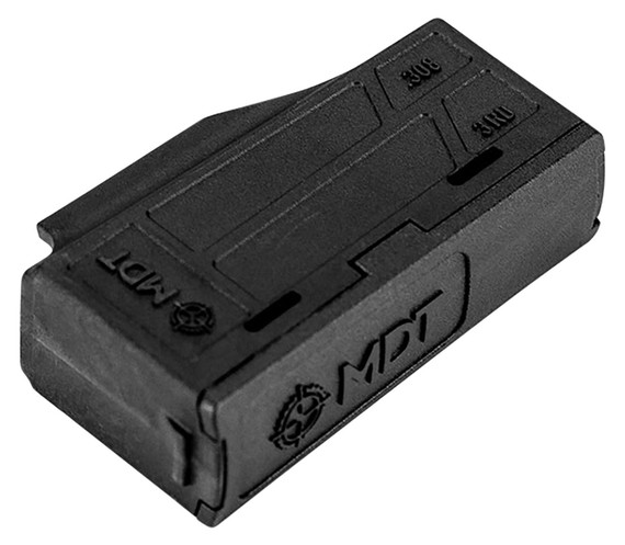 Mdt 105089BLK AICS Magazine 3rd Flush Fit 308/6.5 Creedmoor Short Action, Black Poly Fits Some Chassis/Bottom Metal (MDT/XLR/KRG/GRS/CDI/Pacific Tool & Gauge), Magazine