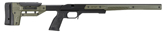 Mdt Sporting Goods Inc 106159ODG Oryx Chassis OD Green/Black Aluminum, Adj. Cheekrest, M-LOK Forend, AR-Style Grip, Barricade Stop, Polymer Mag Compatible, Fits Short Action Howa 1500 & Weatherby Vanguard