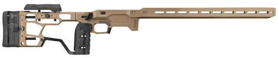 Mdt 106557FDE ACC Elite Chassis FDE Aluminum, SRS-X Elite Stock with Adj. Cheekrest/Buttpad, Vertical AR-Style Grip, M-LOK Forend & Thumb Rest, AICS Mag Compatible, Fits Short Action Remington 700, Stock