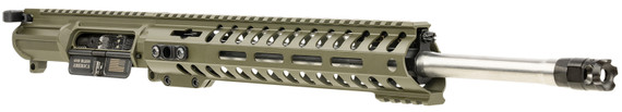 Patriot Ordnance Rogue Complete Upper 308 Win 16.50 Stainless Barrel, OD Green Anodized, Micro-B Muzzle Brake, 11 M-LOK Handguard
