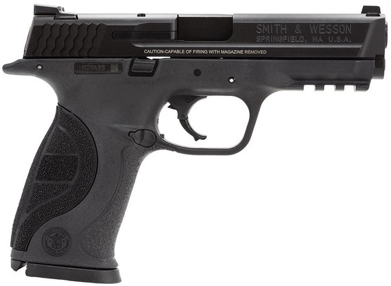 Smith & Wesson Model M&P 9 Pro Pistol 178035, 9mm, 4.25 in in BBL, Striker Fire Action, Palmswell Grips, Black Finish, 17 + 1 Rds, Night Sights